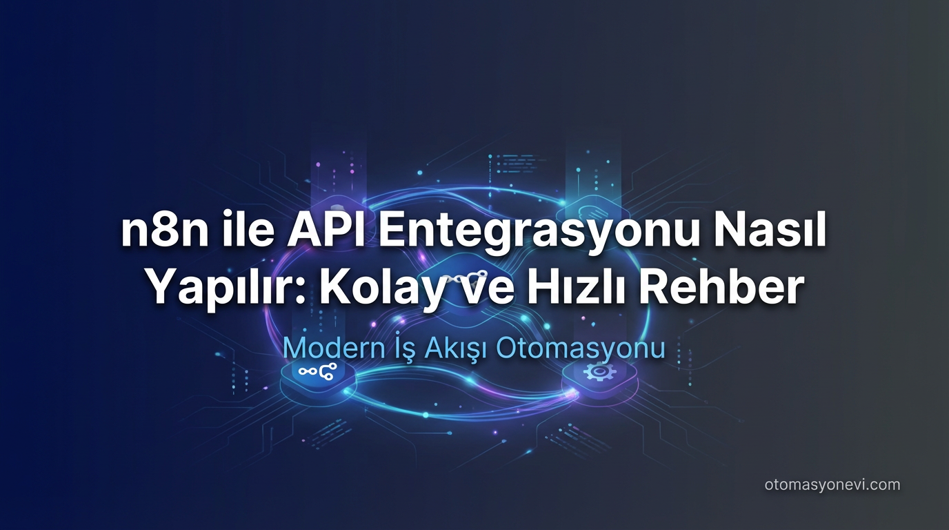 n8n ile API Entegrasyonu Nasıl Yapılır: Kolay ve Hızlı Rehber